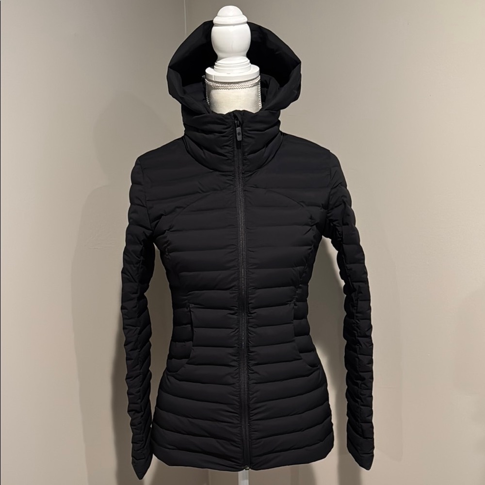 Black Puffer Jacket with Hood